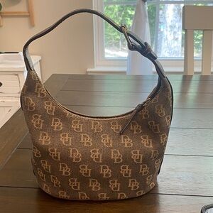 Dooney & Bourke Brown Monogram Hobo Bag